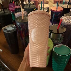 Starbucks Blush Pink Textured Tumbler